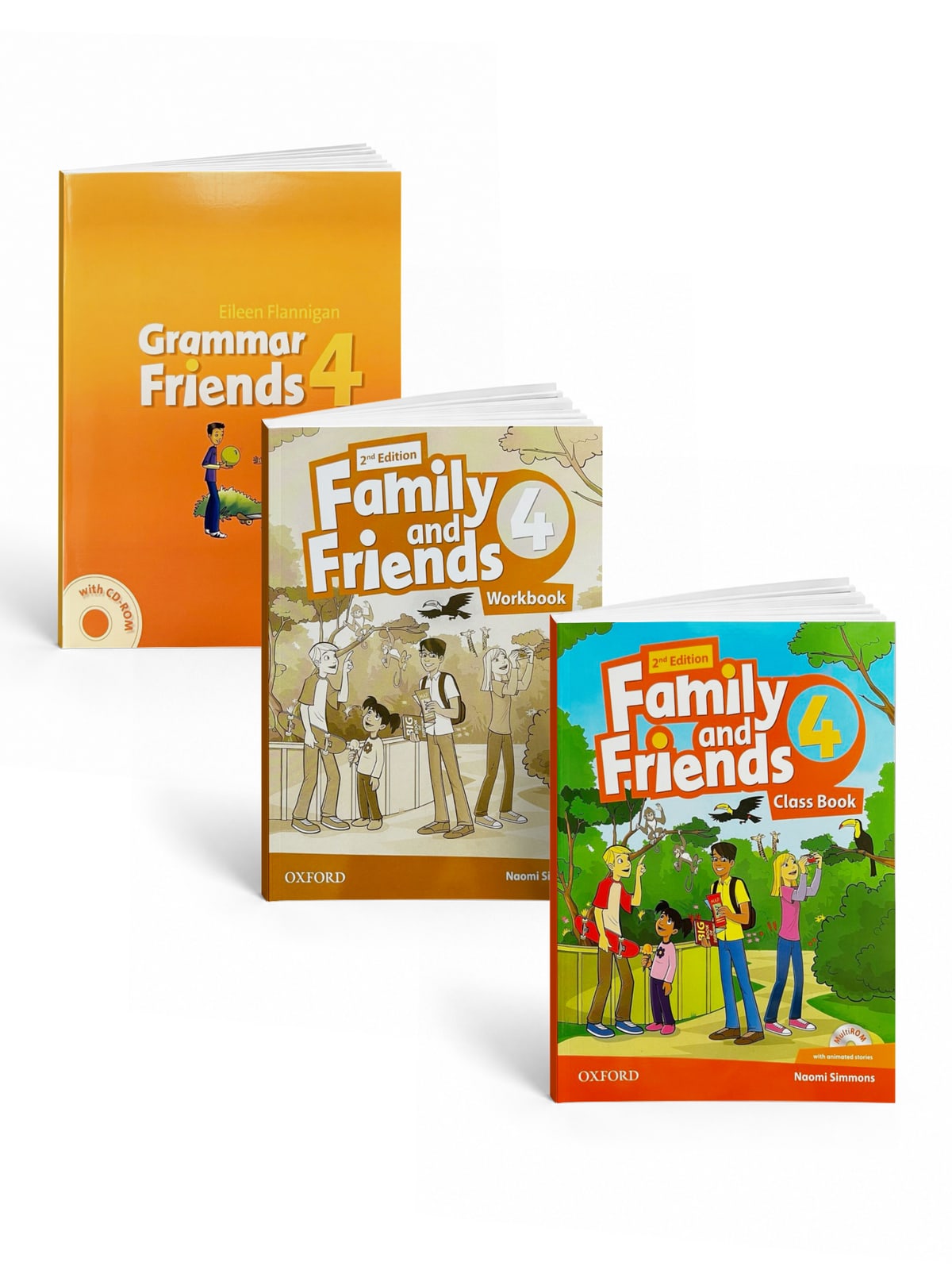Family and Friends 4 (2nd Edition) + Grammar Friends 4: Учебник + Рабочая Тетрадь + Грамматика + CD/DVD и/или QR код доступа
