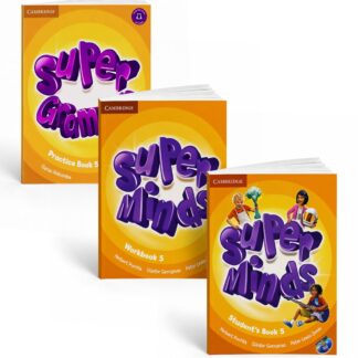 Super Minds 5 + Super Grammar Practice Book 5: Учебник + Рабочая Тетрадь + Грамматика + CD/DVD и/или QR код доступа